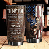 To My Dad Tumbler, Deer Hunting Gift, Father and Son Hunting Partners For Life, Father's Day Gift, Christmas, Anniversary, Birthday, Valentine Gift For Him