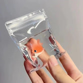 Fish Bag Squeeze Pinch Toy Vent Squeeze Toy Soft Calming Tool Transparent Squeeze Toys Creative Gadget For Kids Adults