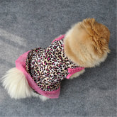 Puppy Apparel Summer Dog Cute Cat Dress Pet Small Clothes Pet Leopard Pet clothes Dog Sleds Training