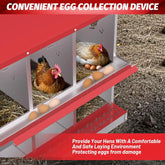 6 8 10 Grids Chicken Nesting Box for Laying Eggs Roll Away Nesting Boxes Easy Egg Collection Cleanable Pull Out Hen Roosting Box
