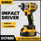2025Dewalt DCF880 205N.m Cordless Impact Wrench 2300RPM Compact Electric Wrench Recharge Power Tools For Dewalt 20V Battery