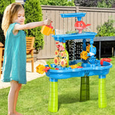 Outdoor sand and water sensory toy with funnel and shovel tools for children aged 3-8, beach and summer toys for boys and girls