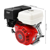 420CC Gas Engine 15HP 4-Stroke Gasoline Motor Engine Pull Start Gas Engine Go Kart Petrol Engine Garden Tool Gas Motor 3600 RPM
