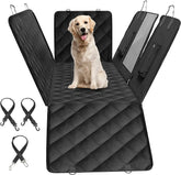 Simple Deluxe Dog Car Seat Cover for Back Seat, 100% Waterproof Pet Seat Protector with Mesh Window, Scratchproof & Nonslip Dog