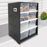 4Tier Reptile Breeding Tank Cabinet with Insect/Turtle Cage Pet Feeding Box