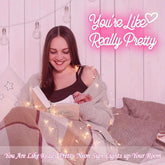 “You're really pretty” LED neon light up wall decorative lamp bedroom party wedding beauty store decoration gift USB powered