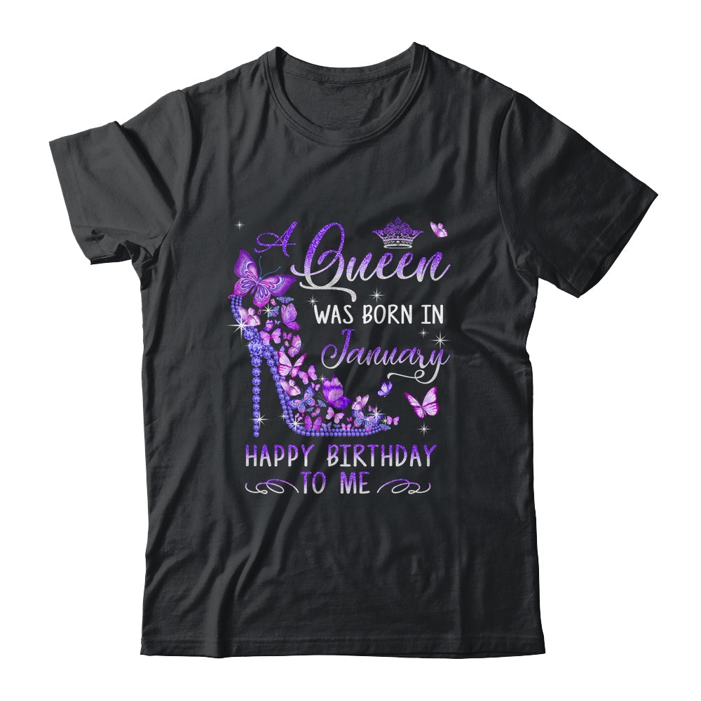A Queen Was Born In January Cute Birthday Girls Women T-Shirt Hoodie Sweatshirt Tank tops
