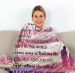 Wife Gift Blanket For Her From Husband, Romantic Wife Birthday Gifts For Her Wedding For Wife, To My Wife Blankets For Christmas Valentines Mothers Day