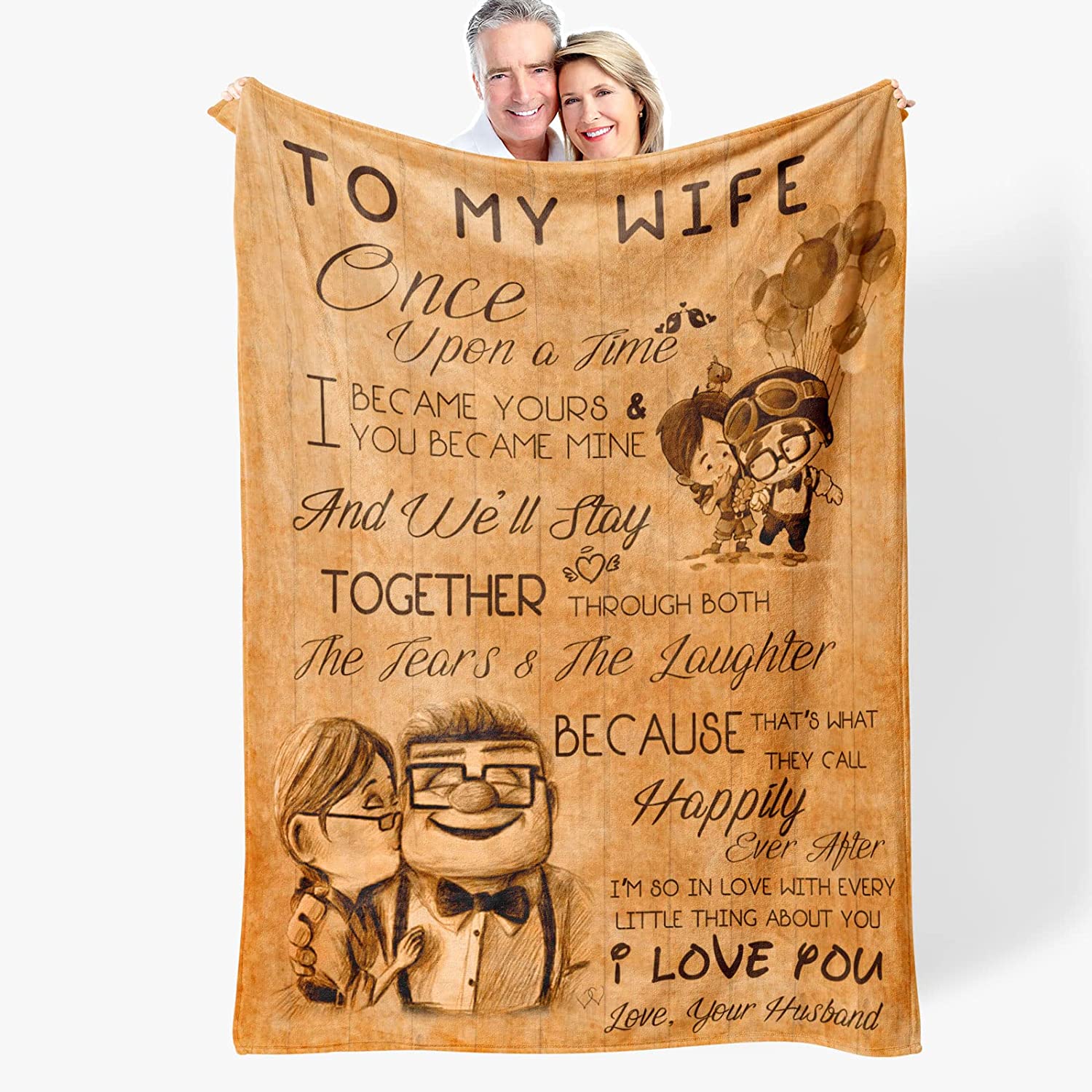 Wife Gifts From Husband Romantic I Love You Weeding Gift For Women To My Wife Super Soft Flannel Throw Blankets For Birthday Christmas Valentines Mothers Day