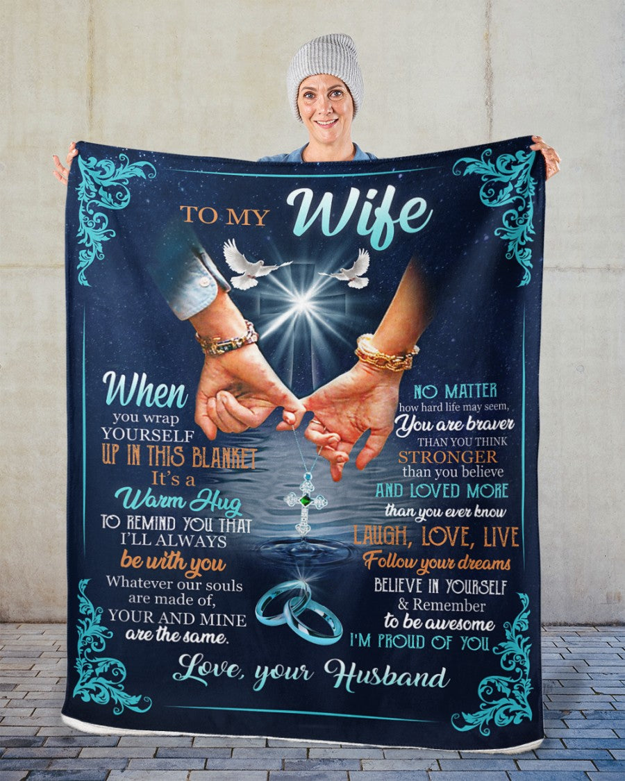Valentine Gift For My Wife From Husband Personalized Blanket Gift For Birthday Anniversary Wedding Mothers Day Gift For Her