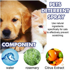 Pet Anti-Scratch Spray Exclusion Zone Set Up Spray Cat And Dog Scratching Door Sofa Anti-Scratch Solution