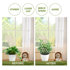 Garden Plant Trellis Home Wooden Pot Climbing Pergola Balcony Decoration Support Flower Arrangement Supports