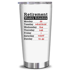 Retirement Gifts For Men Women 2022 - Retired Gifts For Women, Men - Retirement Party Decorations - Fun Retirement Gifts For Women, Men, Retired People, Coworkers, Friends - Tumbler