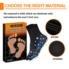 HOUKEA Tourmaline Ionic Body Health Socks, Winter Outdoor Sports Cold And Wind Warm Foot Care Massage Socks