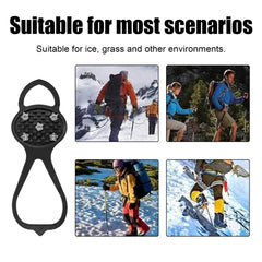 Universelle Rutschfeste Greiferspitzen, Outdoor Crampons Snowshoe Cover Mountaineering Sports Fall Easy To Wear And Take Off Shoe Cover