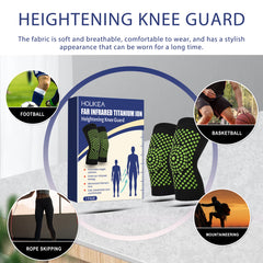 HouKea Wormwood Knee Pads, Massage To Promote Outdoor Sports Knee Joint Warm Breathable Knee Brace