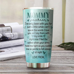First Mothers Day You Are Doing A Great Job Mommy Happy First Mothers Day Elephant Personalized Tumbler Customized Name Travel Cup Gift For Daughter In Law From Grandparents On Happy 1st Mother's Day