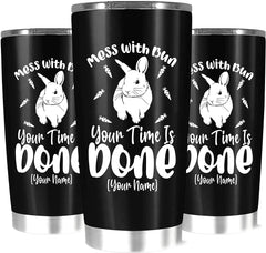 Personalized Tumbler Cute Art RABIT Watercolor Bunny Tumbler Design for Friend Unique Birthday Gift 20 Stainless Steel Tumblers Gifts for Men Women Dad Mom on Birthday and Valentine Day