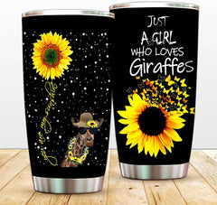 Just A Girl Who Loves Cows Tumbler Cup With Straw And Lip,Double Walled Heifer Coffee Mug,You Are My Sunshine Thermos,Sunflower Sippy Cup,Cattle Bottle