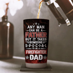 Firefighter Gifts for Men - Stainless Steel Insulated Tumbler with Lid - Father's Day, Christmas, Birthday Fireman Coffee Mug - Firefighter Dad Gifts from Daughter, Son, Wife