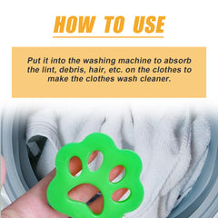 EELJOY Fur Snatch Pet Hair Laundry Remover, Clean Pet Hair Washable Clothes Duster Washing Machine Hair Remover