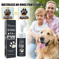Yegbong 100ml Pet Paw Cleaner Foam Fragrance Waterless Dog Cat Paw Deep Cleansing Remove Dirt Rinse-Free Puppy Dog Claw Cleaner