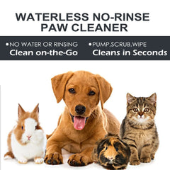 Yegbong 100ml Pet Paw Cleaner Foam Fragrance Waterless Dog Cat Paw Deep Cleansing Remove Dirt Rinse-Free Puppy Dog Claw Cleaner