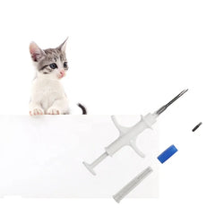 100pcs 2.12x12 / 1.4x8mm / 1.25x7mm microchip + syring dog cat pic cow animal chip EM4305 134.2khz