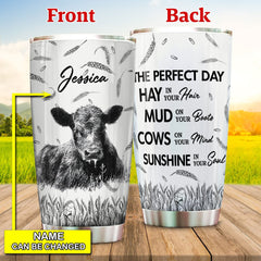 Black Angus The Perfect Day Personalized Tumbler
