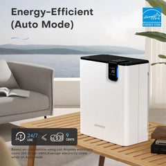 AROEVE Air Purifier 2500Ft² Coverage for Home Appliances with H13 HAPA Dual Purification Smart Auto Function CADR Timing Setting