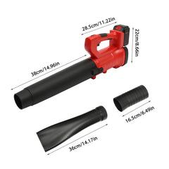 Electric Cordless Leaf Blower with Battery and Charger 21V 6-Speed Dial Control Leaf Blowers for Lawn Care, Snow, Debris, Dust
