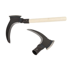 Gardening Tools High Manganese Steel Double Scythe Multifunctional Mowing Cutting Trees Double Sickle for Gardening Tools