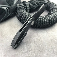 C260 Mini Knife 420 Steel Handle D2 Blade Outdoor Fishing Manual Open Convenient Daily Carrying Multi-function Tools Men's Gift