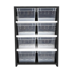 4Tier Reptile Breeding Tank Cabinet with Insect/Turtle Cage Pet Feeding Box