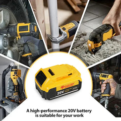 For Dewalt 20V Lithium Ion Battery 20V 5Ah Rechargeable Power Tools Lithium Ion Battery Replacement DCB206 DCB205 DCB204 DCB200