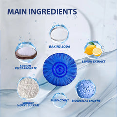 12Pcs Toilet Cleaner Toilet Cleaning Tablets Yellow Dirt Cleaning Products for Home Fragrance Freshener Bathroom Domestic Garden