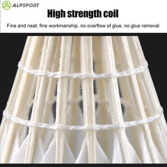Alpsport SSS-01 2024 Dragon Year Limited Edition 12PCS-1Tube White Goose Feather Badminton Durable Sports Outdoor Recreation