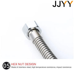 JJYY1.5M/2M High quality stainless steel tap hose Flexible shower hose Thick silicone shower hose Bathroom tools