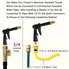 Car High Pressure Water Gun Adjustable Nozzle Sprinkler Car Wash Machine Garden Watering Universal Auto Washing Accessories