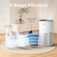HEPA Air Purifier for Large Rooms for Household HEPA Filter Efficient Purifying Smoke, Pollen, Pet Dander, and Dust Air Purifier