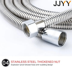 JJYY1.5M/2M High quality stainless steel tap hose Flexible shower hose Thick silicone shower hose Bathroom tools