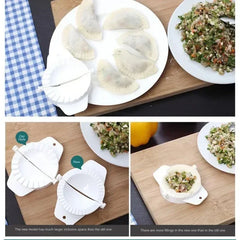 Plastic Dumplings Maker Mold Hand Dough Press Dumpling Clip Lazy DIY Ravioli Pie Maker Jiaozi Making Gadget Kitchen Pastry Tools