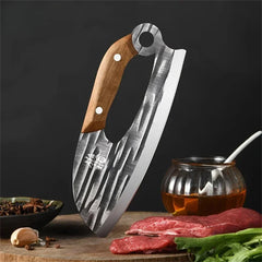 PLYS Utility Knives, Wooden handle, Slicing Knife, Forge a chef's knife Cooking Butcher Vegetable Fruit Knife Kitchen