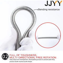 JJYY1.5M/2M High quality stainless steel tap hose Flexible shower hose Thick silicone shower hose Bathroom tools