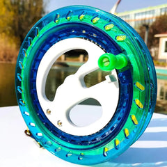 New Arrive High Quality 16cm Kite Blue Wheel For Big Kite Flying Traction Tools Kite Handle Wheel With 650ft Line