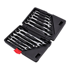 Flexible Combination Spanners Spanners Ratchet Hardware Hand Tools Fixed Spanners Ratchet Wrench Hand Tool Set Kit 8-19mm
