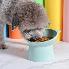 Raised Cat Food Bowls Anti Vomiting Pet Food Bowl for Flat-Faced Cats Small Dogs Protect Pet's Spine Dishwasher Safe