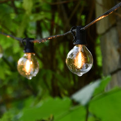 LED String Light 150FT G40 Fairy Garland Light Connectable Christmas Garden Light With Retro Bulb For Backyard House Decorations
