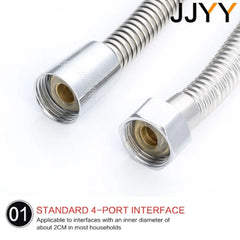 JJYY1.5M/2M High quality stainless steel tap hose Flexible shower hose Thick silicone shower hose Bathroom tools