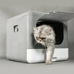 Cat Litter Box Enclosed Cat Litter Box Cat Litter Box Large Plastic Spill Proof Cat Toilet Folding Cat Toilet Plastic Litter Box